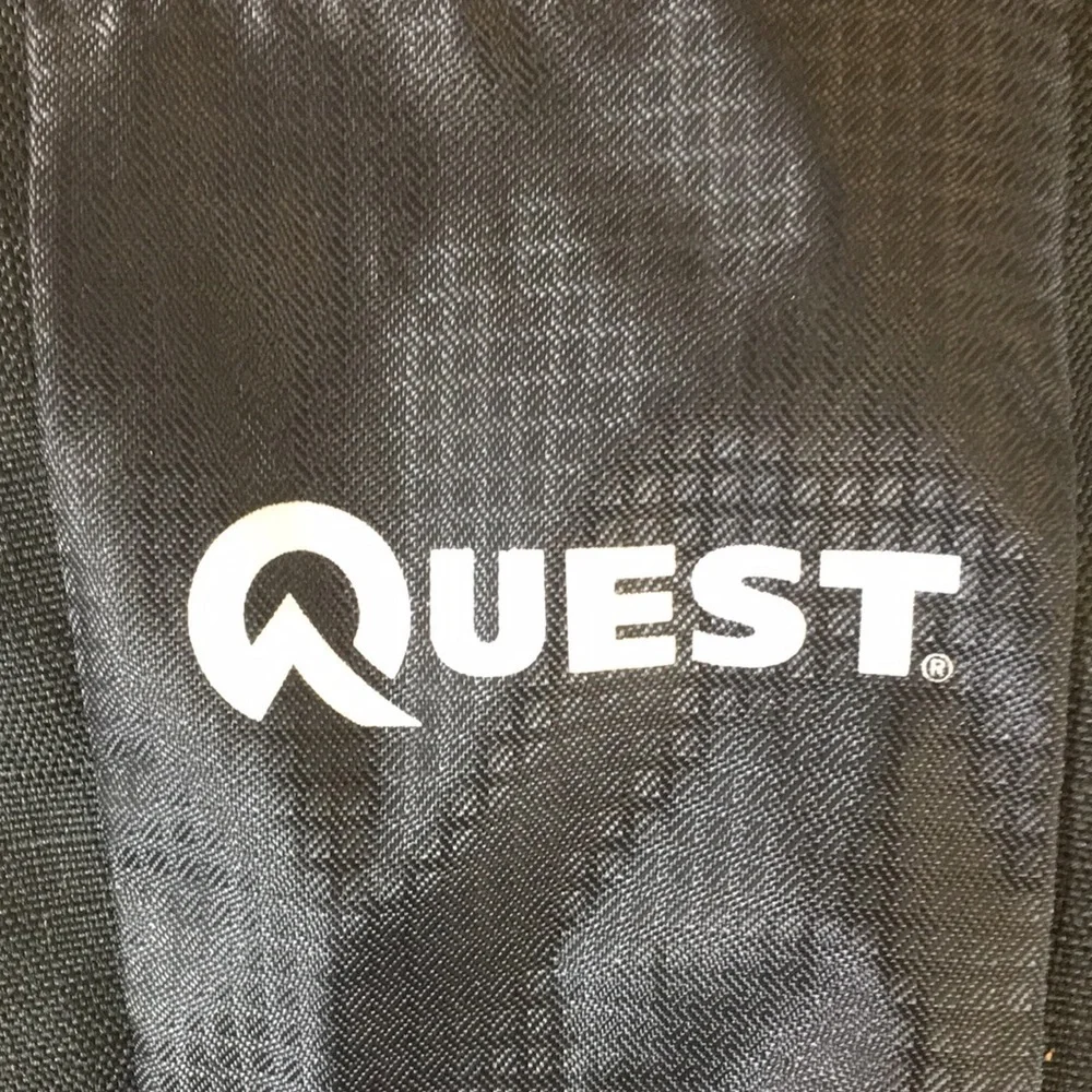Quest Rio Black Backpack Unisex Organizer‎ Bag Purse Hiking